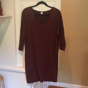 Maroon Old Navy dress